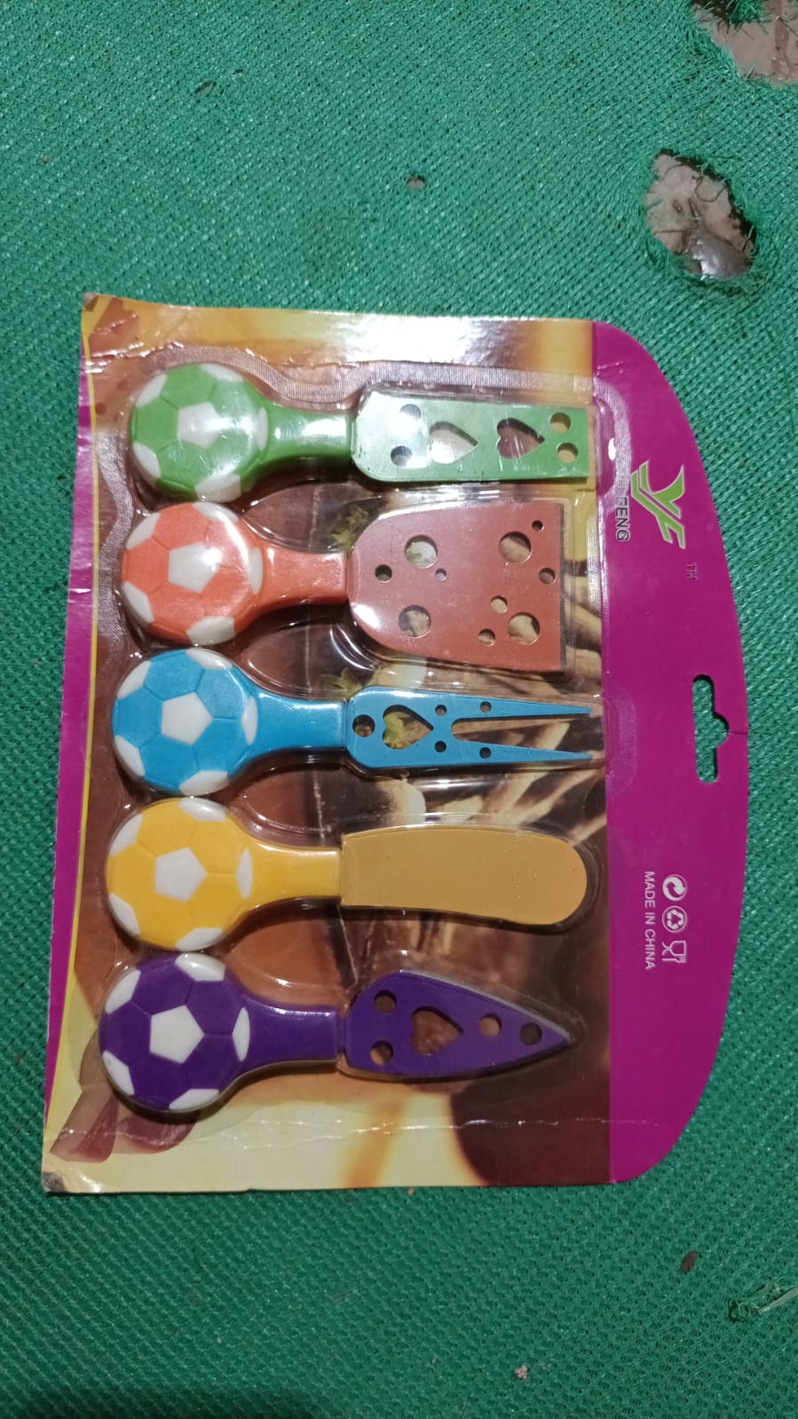 Cheese Knife set – Stainless Steel Football Theme (5 Pcs) – view 8