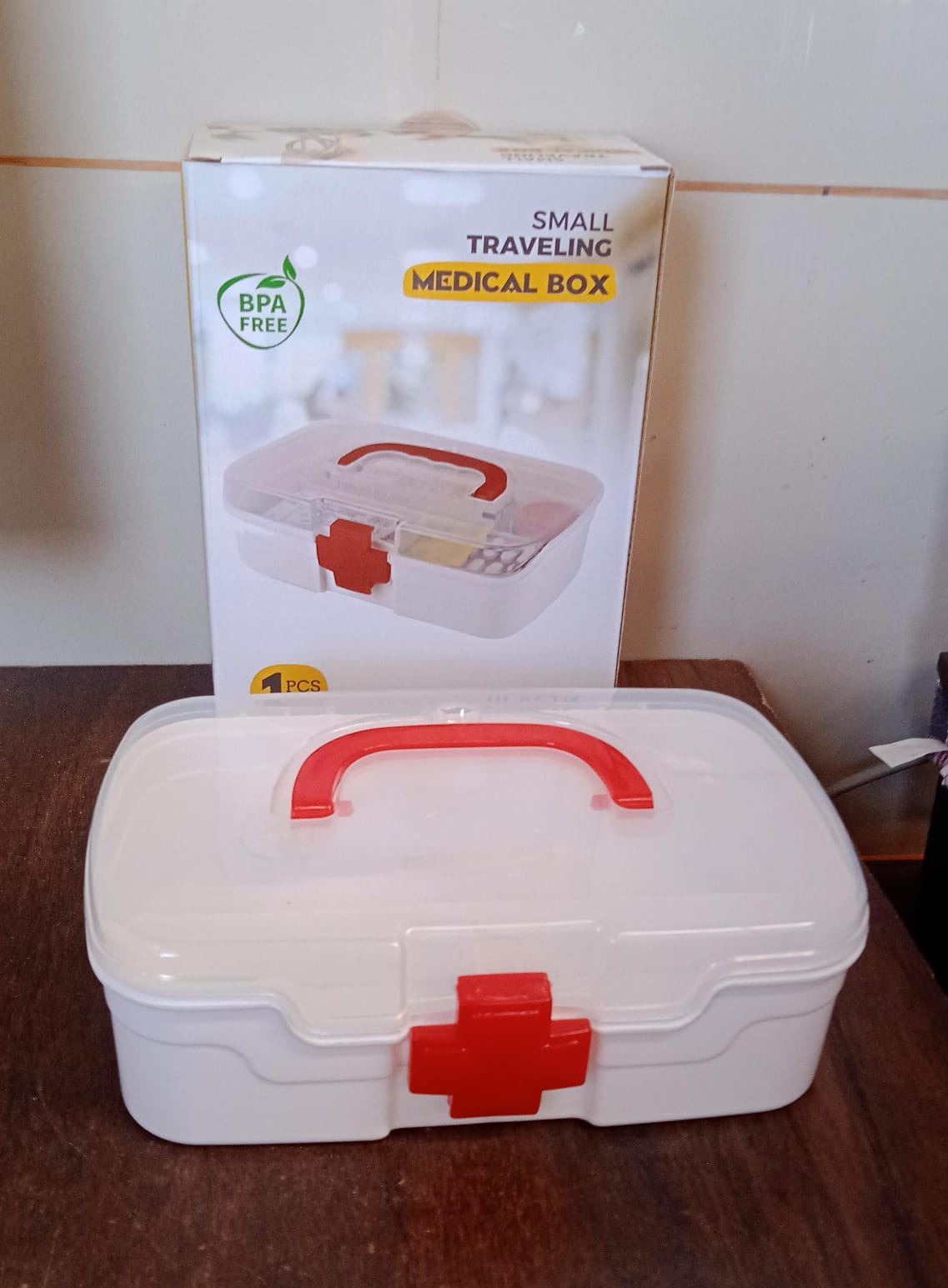 First Aid Box – 3-Compartment Portable Medicine Kit – view 8
