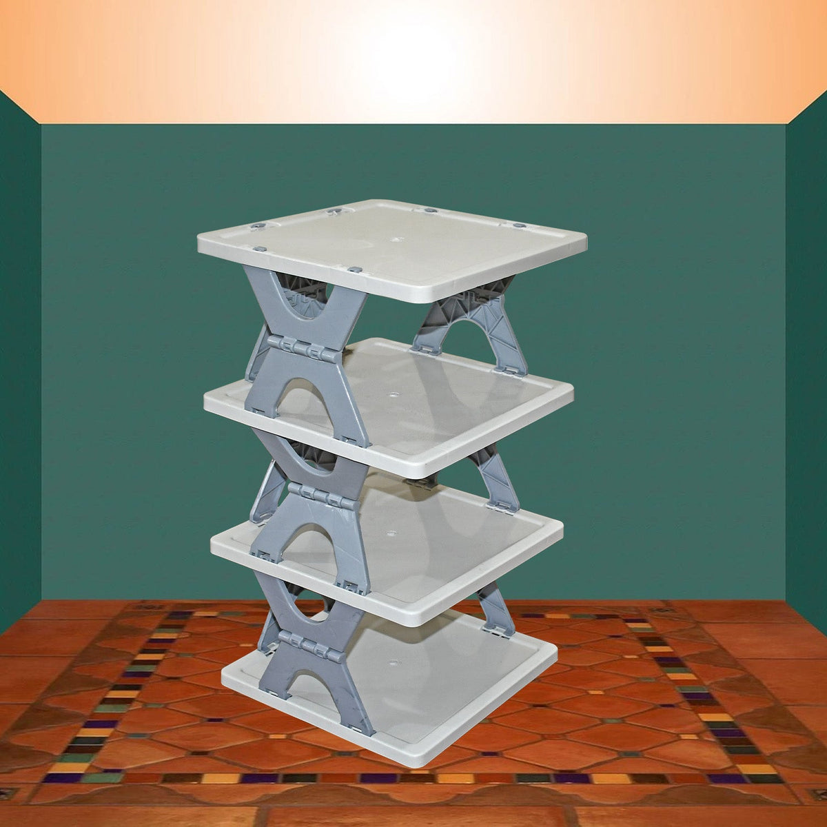 Foldable Shoe Rack – 4-Layer Space-Saving Storage – alternate view