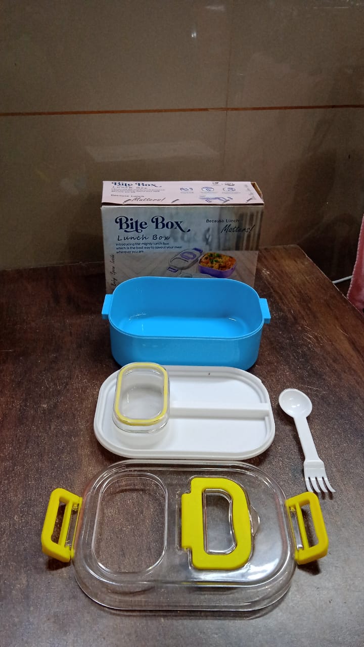 Kids Lunch Box – Durable Plastic with Spoon & Fork – view 7