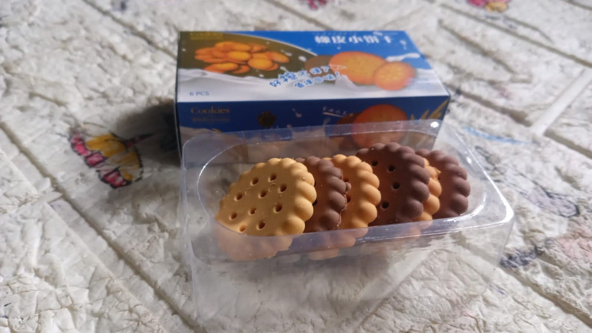 Biscuit Erasers – Fun Kids Stationery set (6 Pcs) – view 8