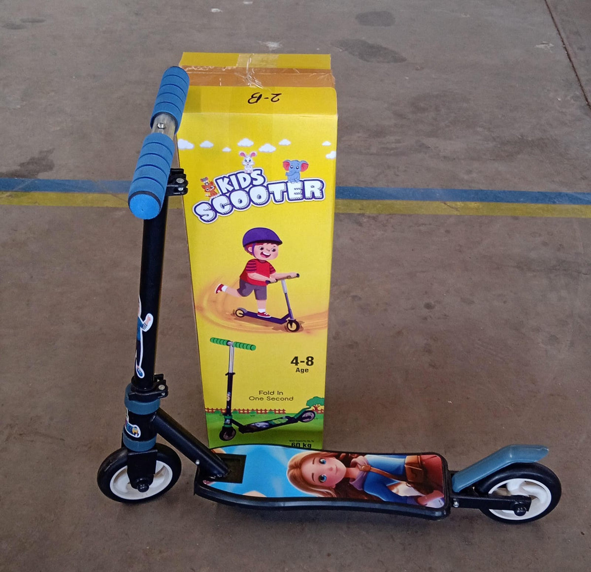 Kids Foldable Scooter – Adjustable Height & LED Wheels – view 6