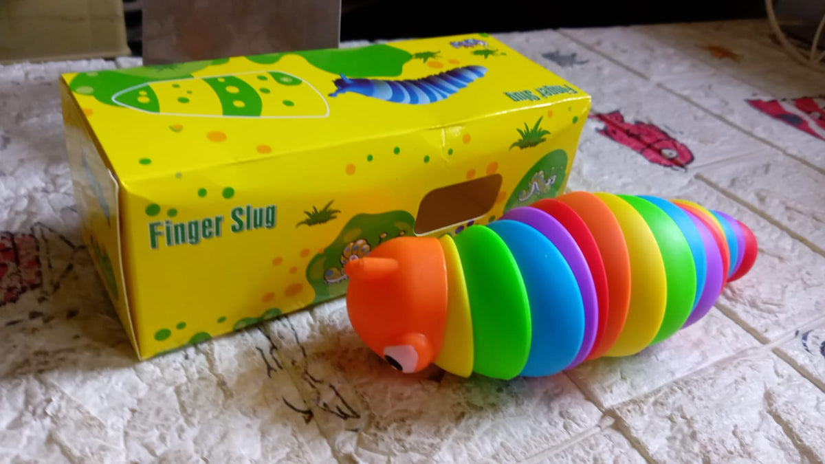 Rainbow Slug Fidget Toy – Stress Relief & Sensory Play – view 10