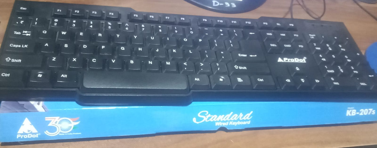 Wired USB Keyboard – Ergonomic 104 Keys for Office & Home – view 7