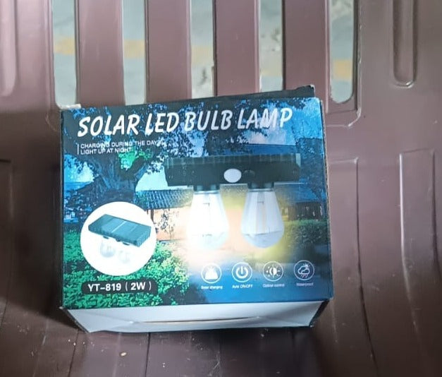 Solar LED Lamp – Double Bulb Outdoor Garden Light – view 7