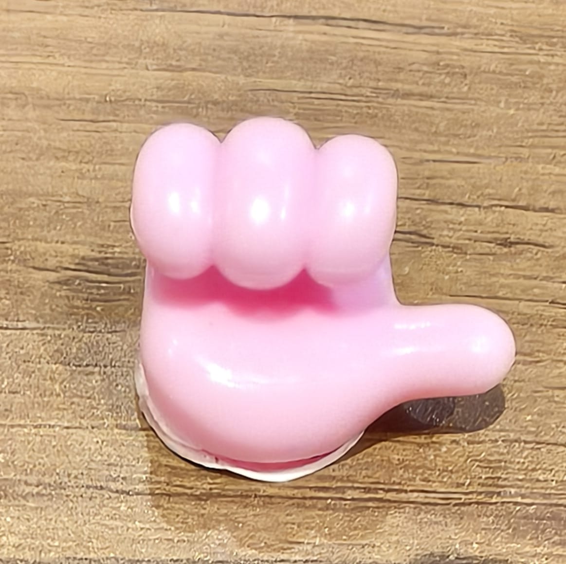 Hand-Shaped Wall Clip Holder – Pink Silicone Cable Organizer – view 7