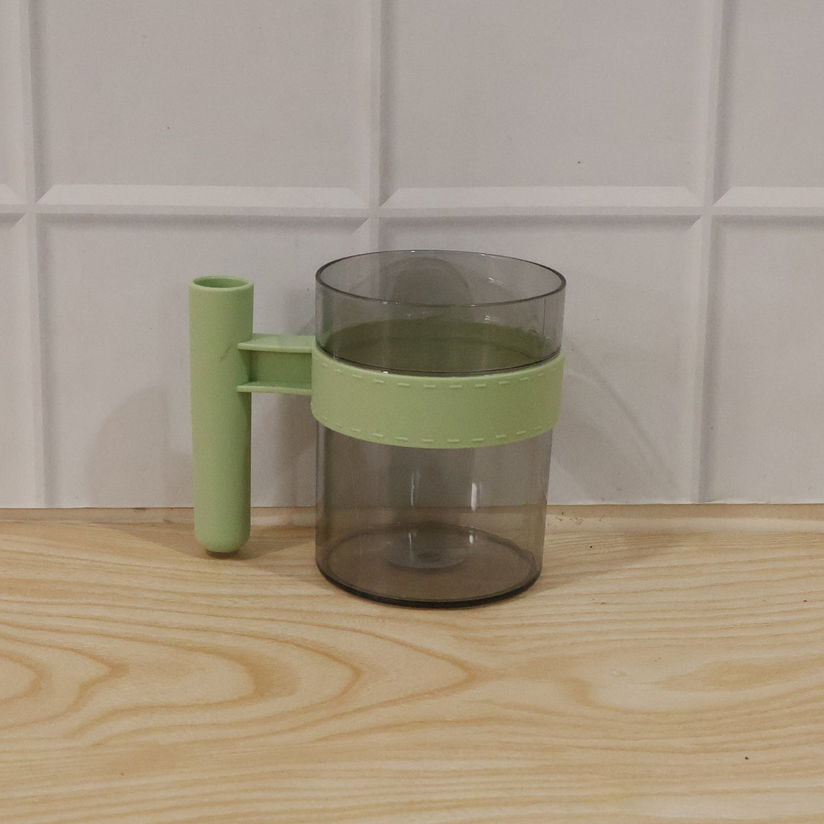 Transparent Plastic Cup with Handle Reusable Water Tea – view 9