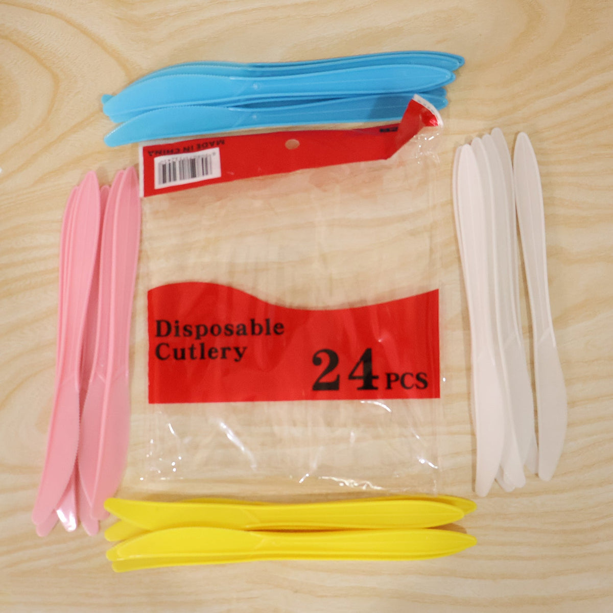 Reusable Multicolor Plastic Dessert Knife set – view 9