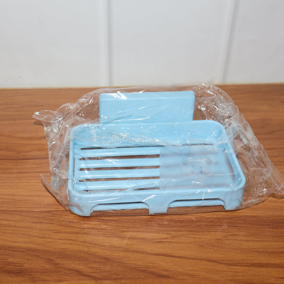 Plastic Soap Dish with Drain Slots – Self-Adhesive Wall – view 9