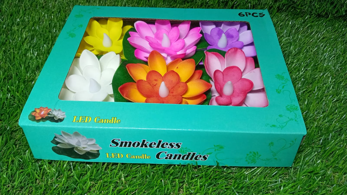 Floating Lotus LED Candles – Smokeless & Waterproof (Pack – view 10