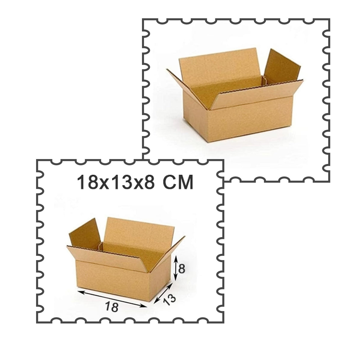Corrugated Packing Box – Sturdy Brown Shipping Boxes – view 6