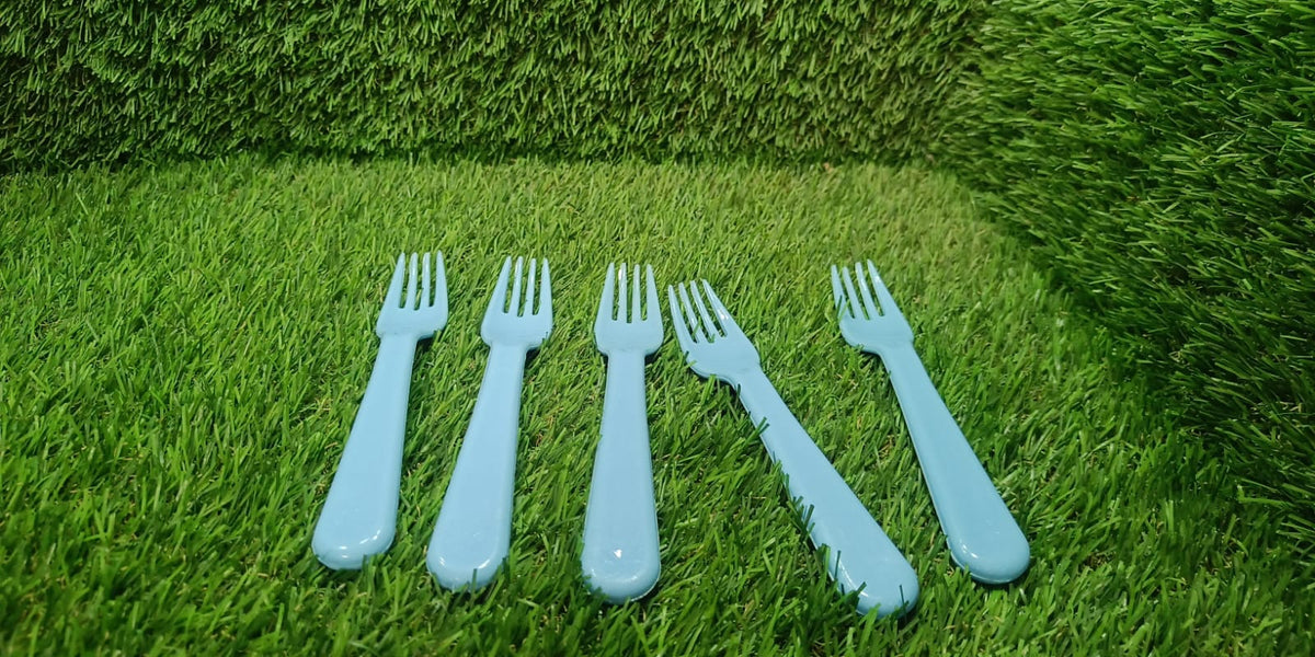 Reusable Plastic Forks – 5-Piece Heavy Duty set – view 13