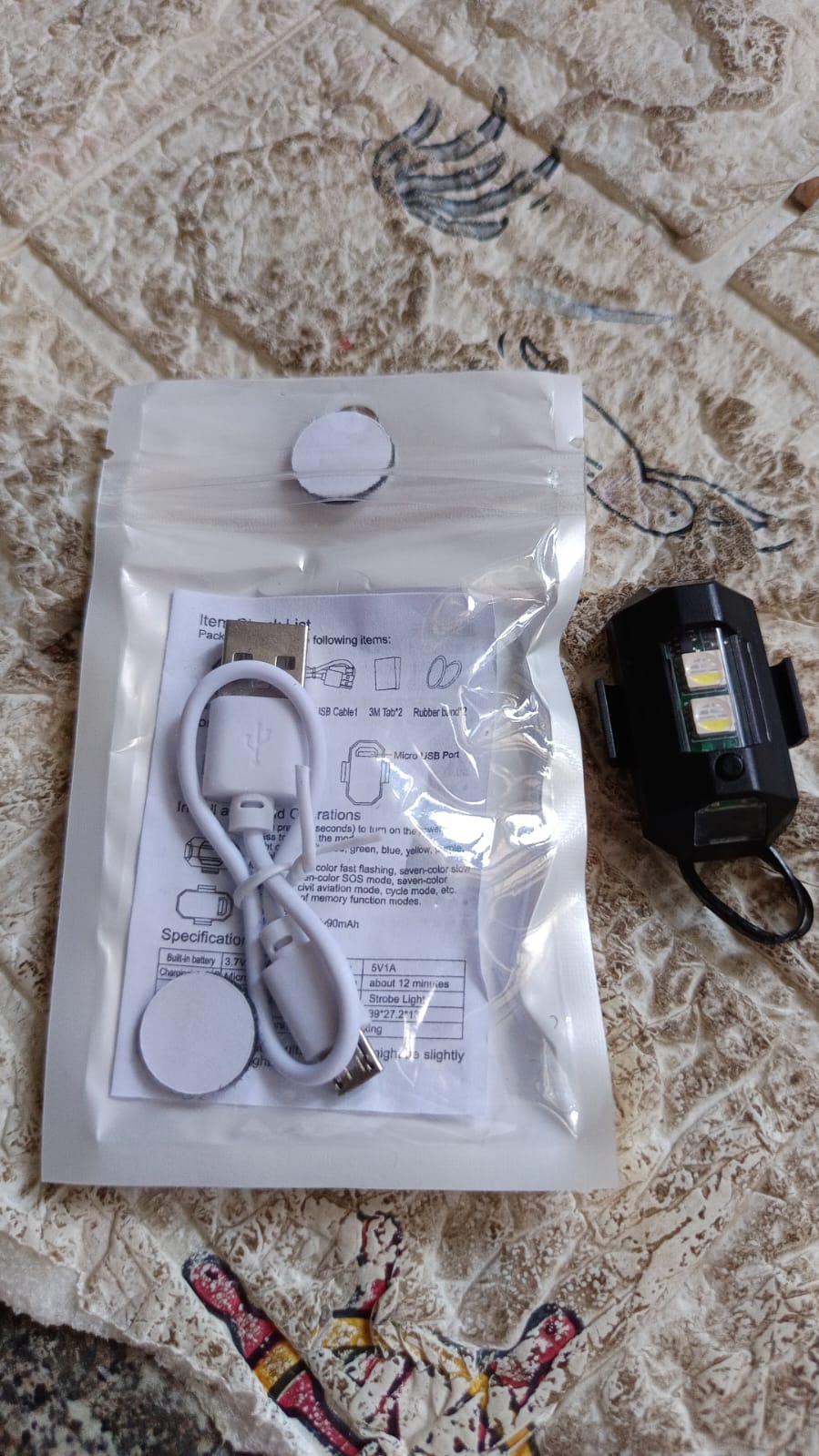 LED Strobe Light – USB Rechargeable & Waterproof – view 10
