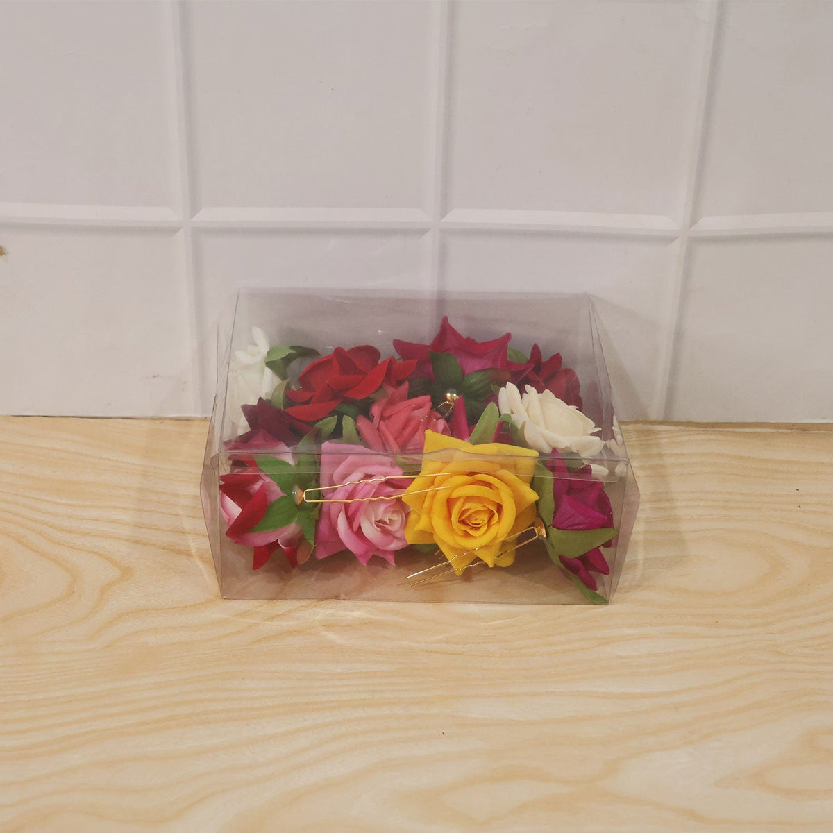 Flower Hair Pin set – Colourful Floral Accessory (12 Pcs) – view 7