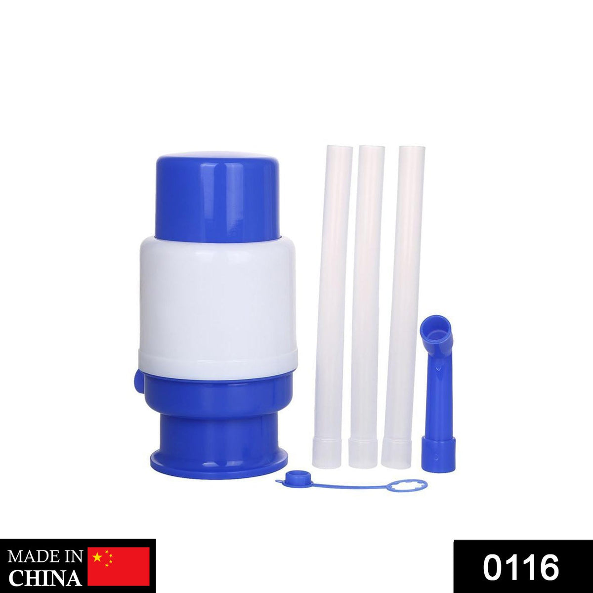 Hand Press Water Pump – 3-5 Gallon Bottle Dispenser – side view