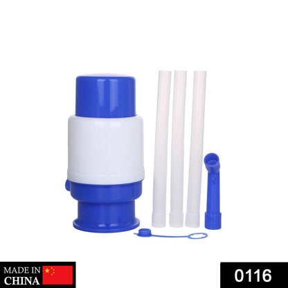 Hand Press Water Pump – 3-5 Gallon Bottle Dispenser – side view