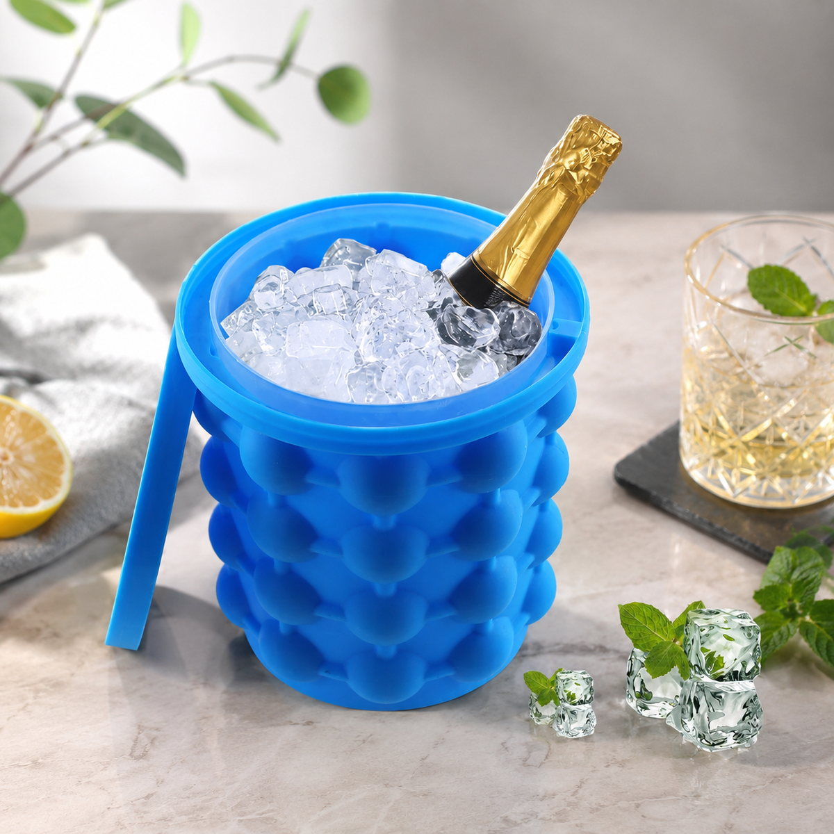 Silicone Ice Cube Maker – Airtight & Space-Saving