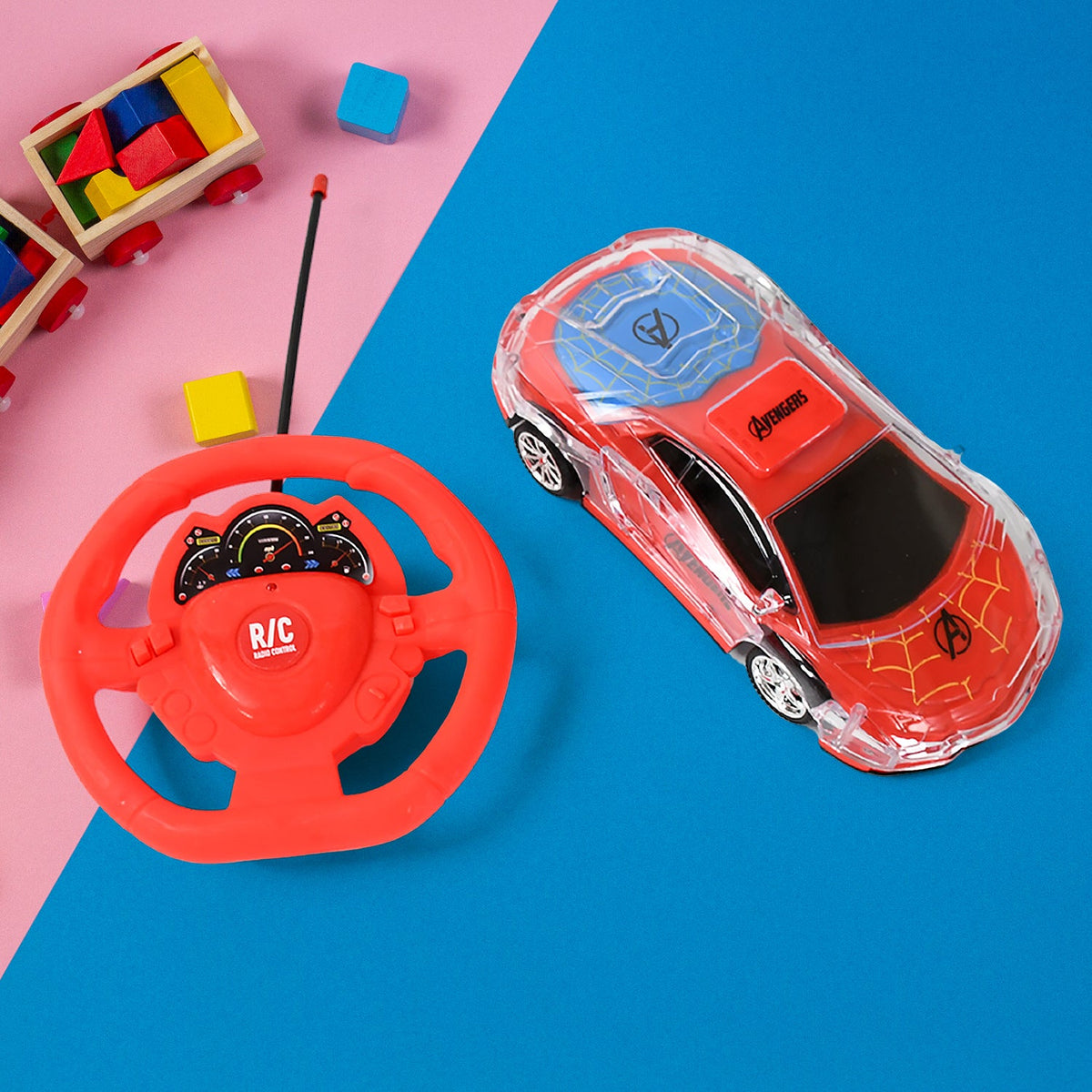 Remote Control Car – Rechargeable Kids Racing Toy – close-up