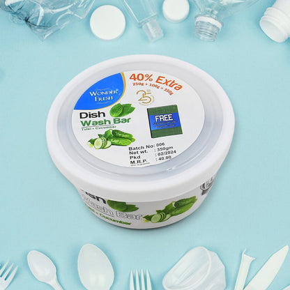 Dishwash Bar – Fresh Mix Flavor with Scrubber – close-up