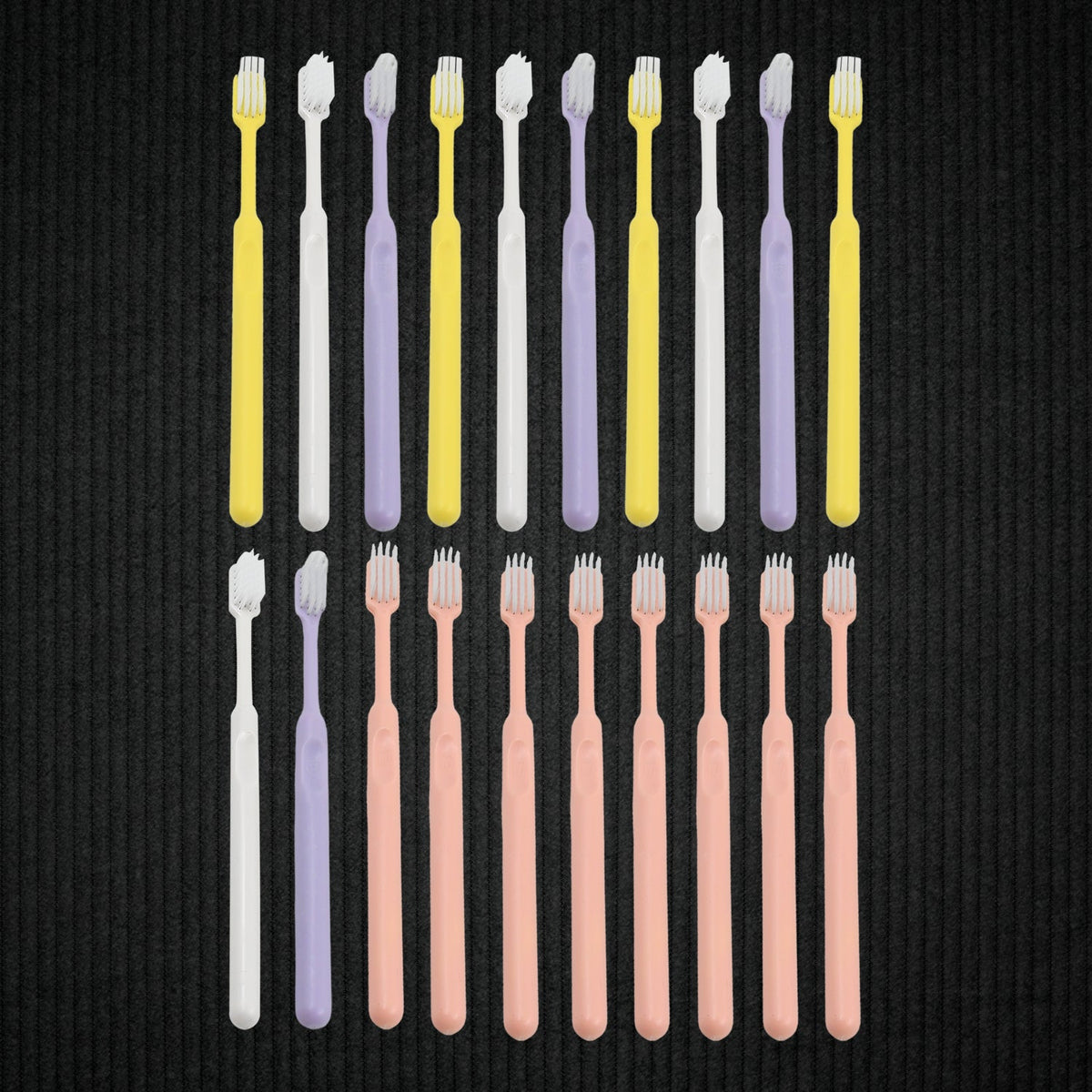 Soft Plastic Toothbrush set – 20 pcs with Travel Box – detail view