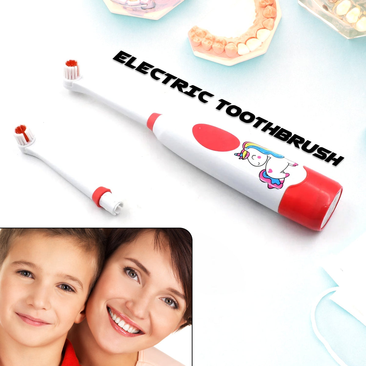 Electric Toothbrush – Portable for Kids & Adults – close-up