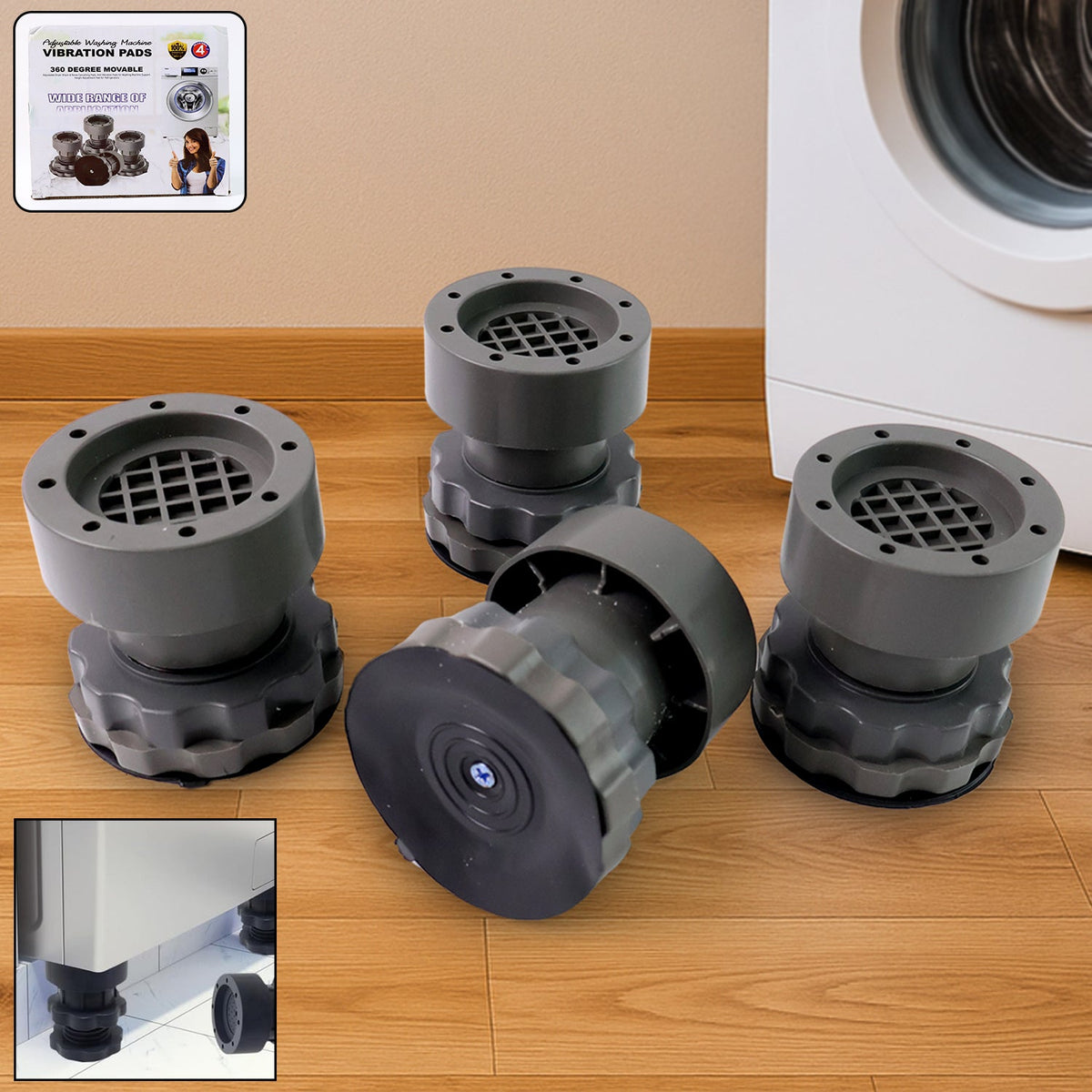 Anti-Vibration Pads for Washing Machines & Refrigerators –