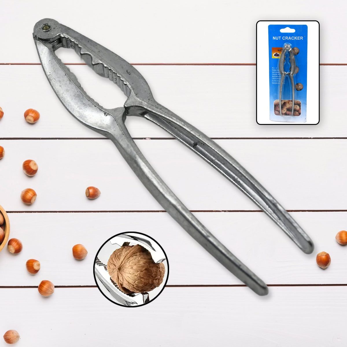 Walnut Cracker – Durable Stainless Steel Nut Sheller – view 7