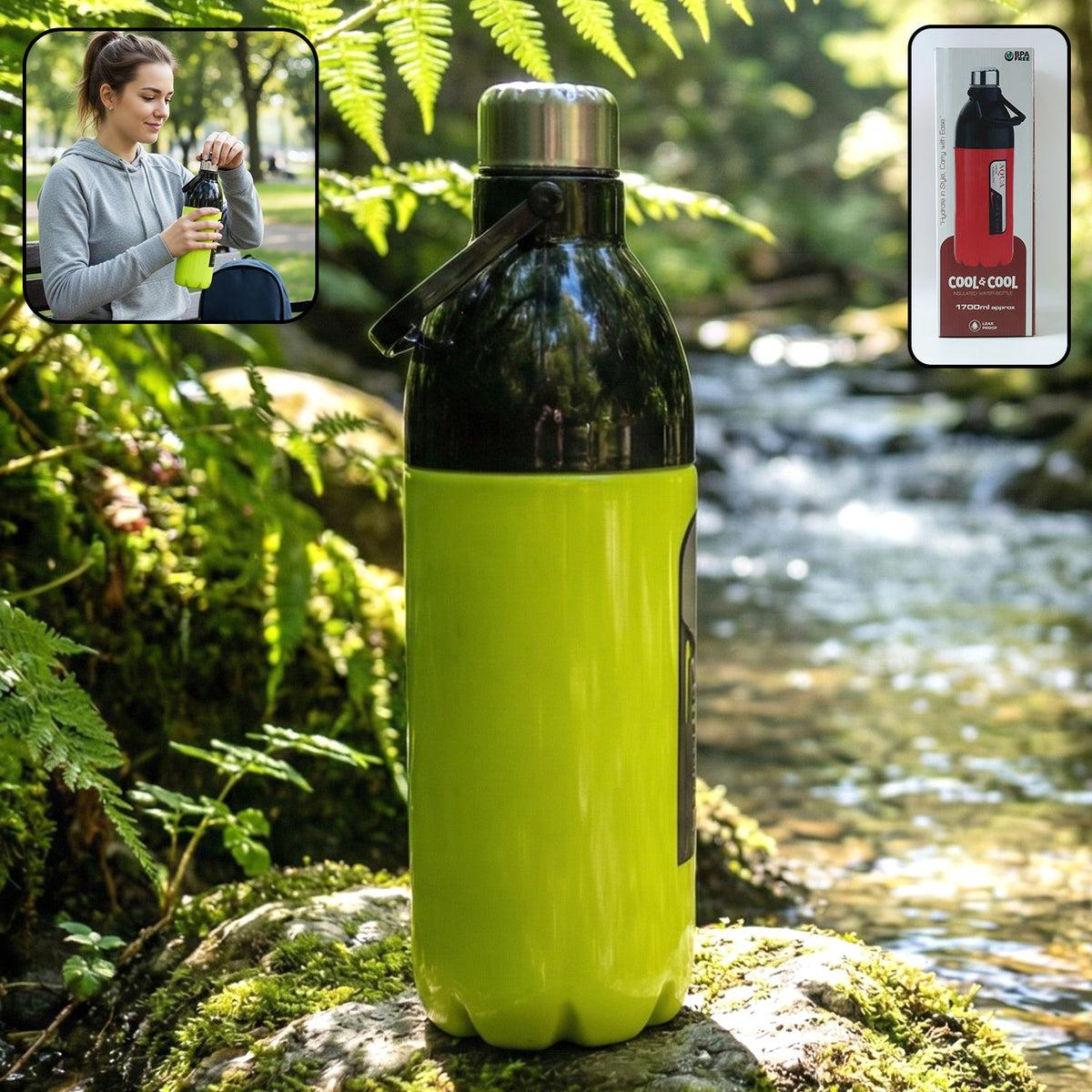 Leakproof Water Bottle 1700ML – Large Capacity