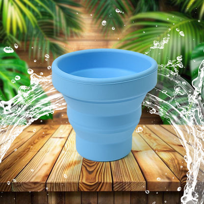 Foldable Silicone Travel Mug – Leakproof & BPA-Free – close-up