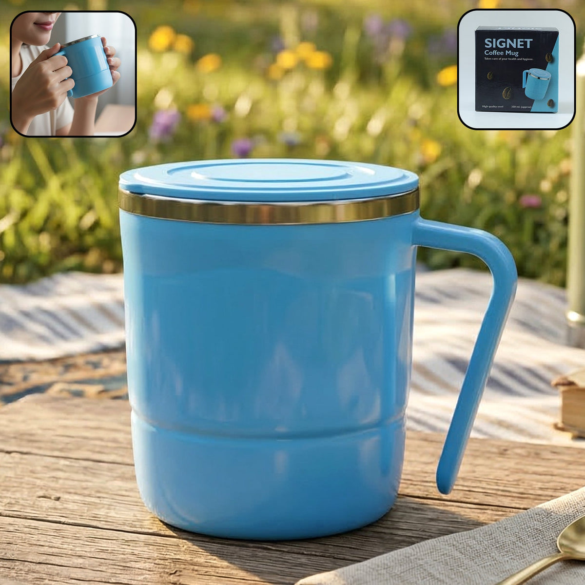 Insulated Coffee Mug – Stainless Steel, Leakproof