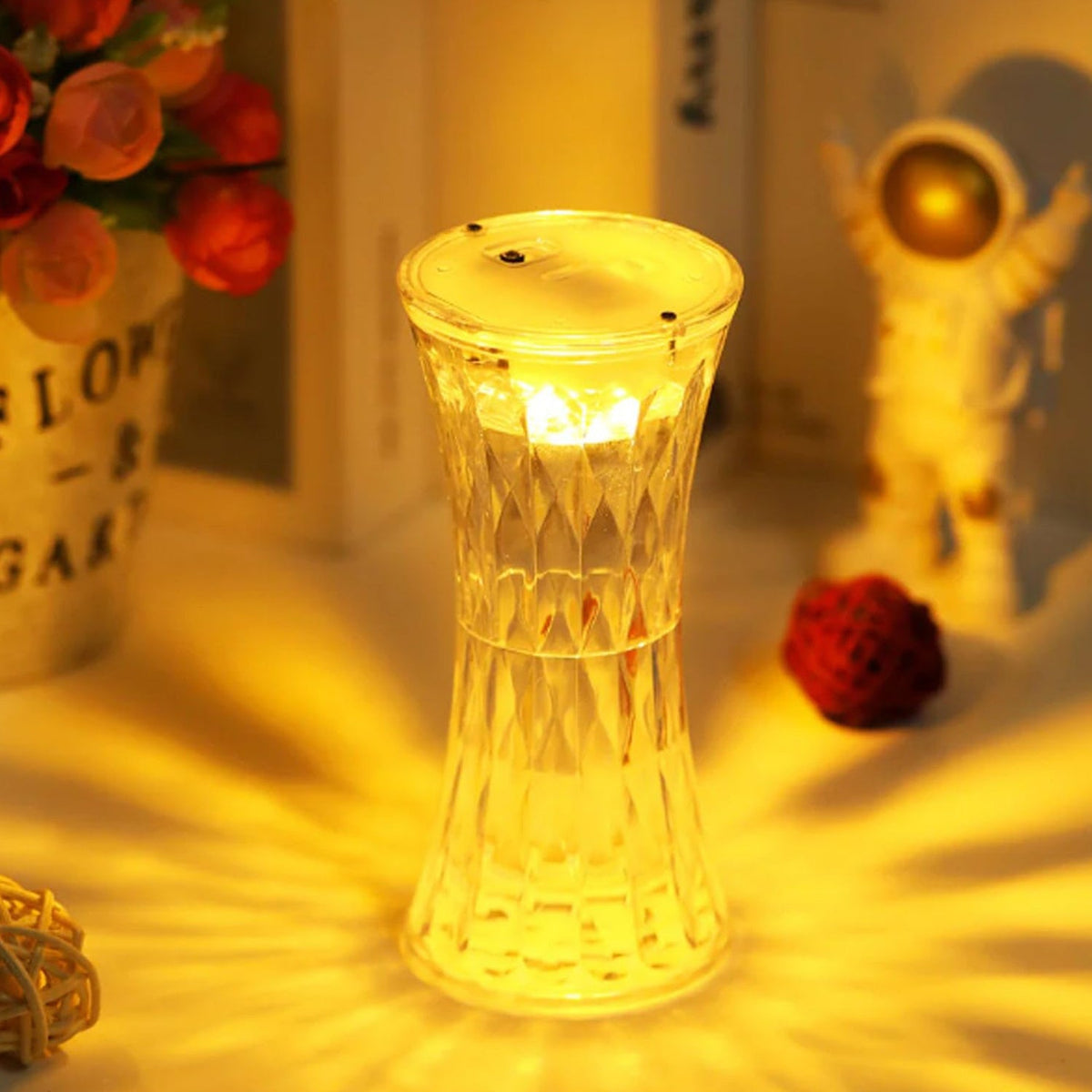 Crystal Night Light Lamp – Soft Lighting & Eye Protection
