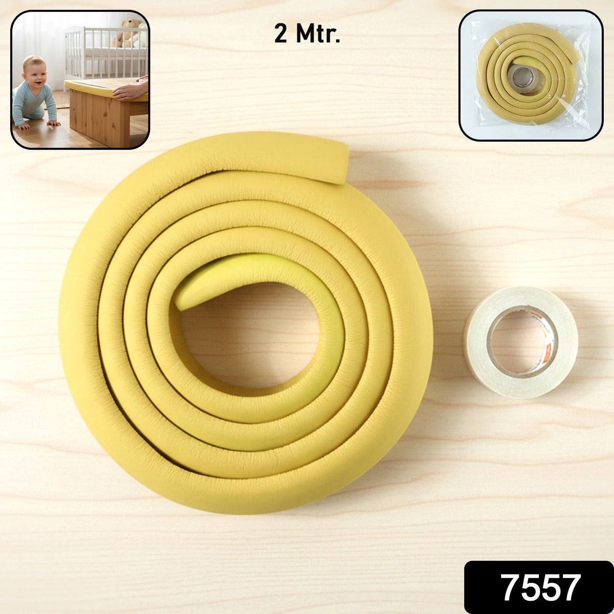 Baby Corner Protector – Soft Rubber Safety Bumper – side view