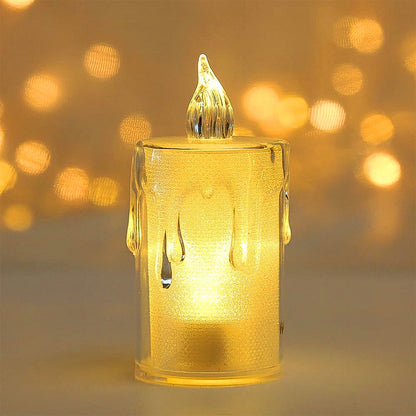 Diwali LED Candle – Crystal Glitter Light for Home Decor