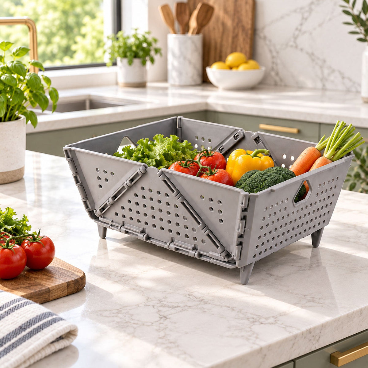 Foldable Storage Basket – Ventilated & Space-Saving – view 10