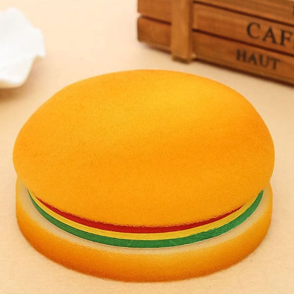 Burger Shaped Sticky Notes – Multicolor Unique Memo Pads – close-up