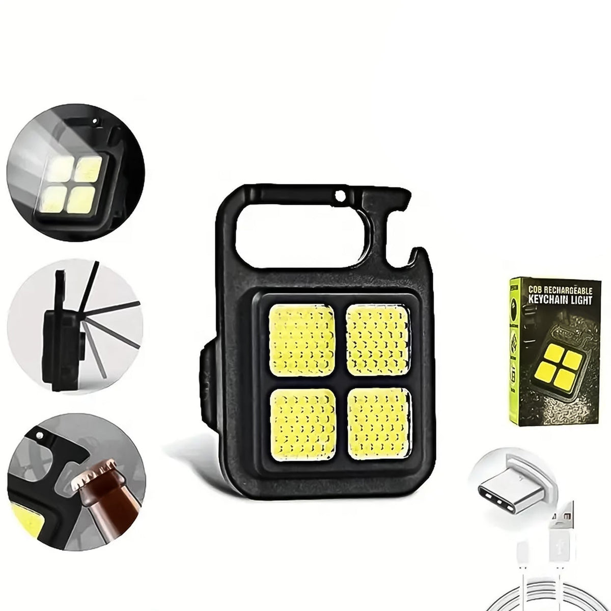 Mini LED Keychain Light 3 Modes Bottle Opener – view 6