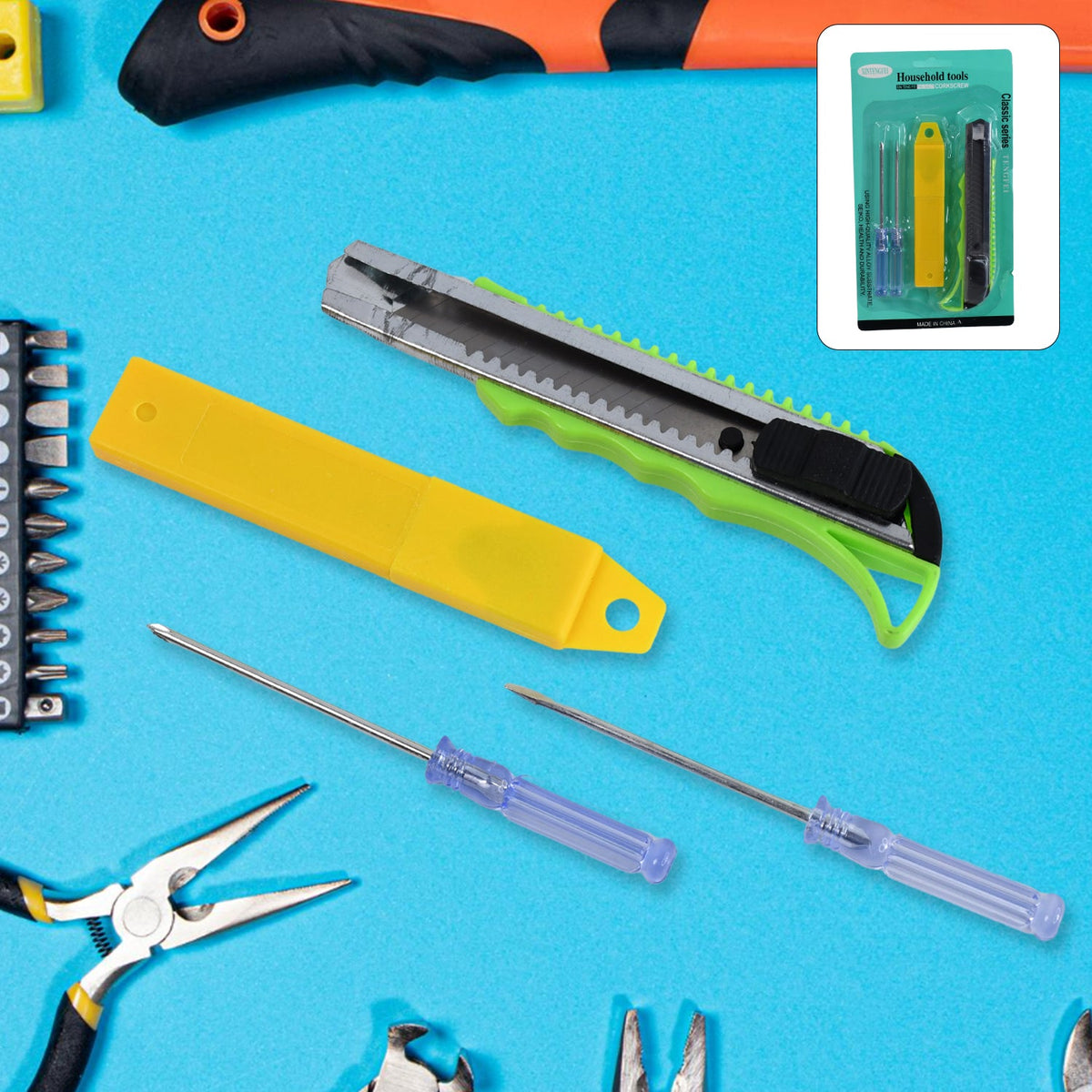 Heavy Duty Cutter Knife with 2 Screwdrivers – Safe – view 7