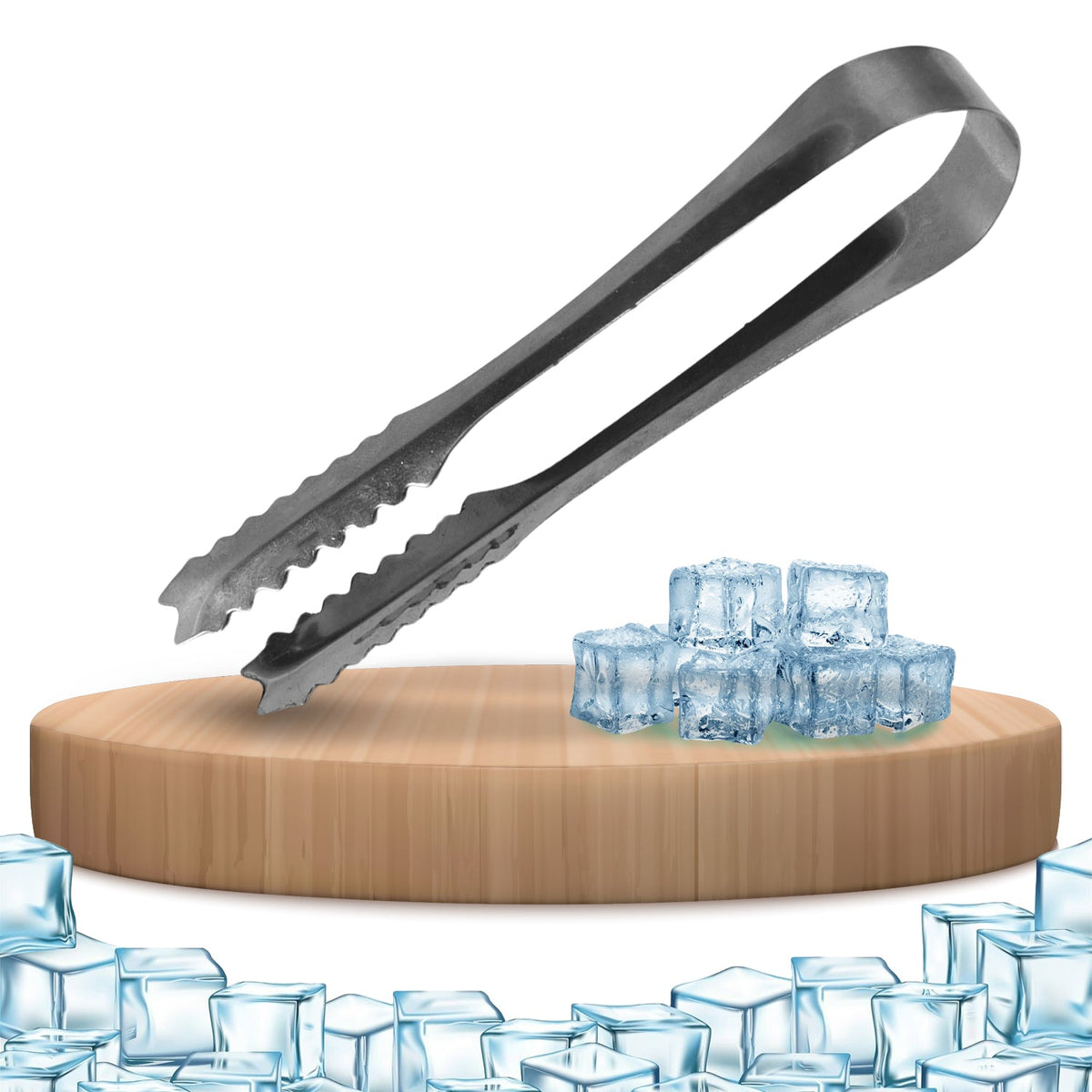 Stainless Steel Tongs – 13cm Ice & Sugar Serving – close-up
