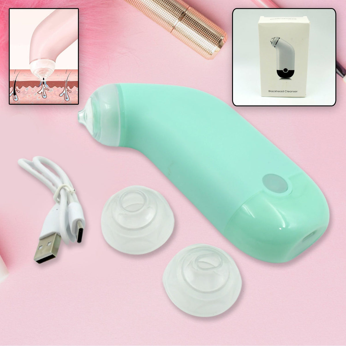 Vacuum Blackhead Remover – Mini Handheld Facial Tool