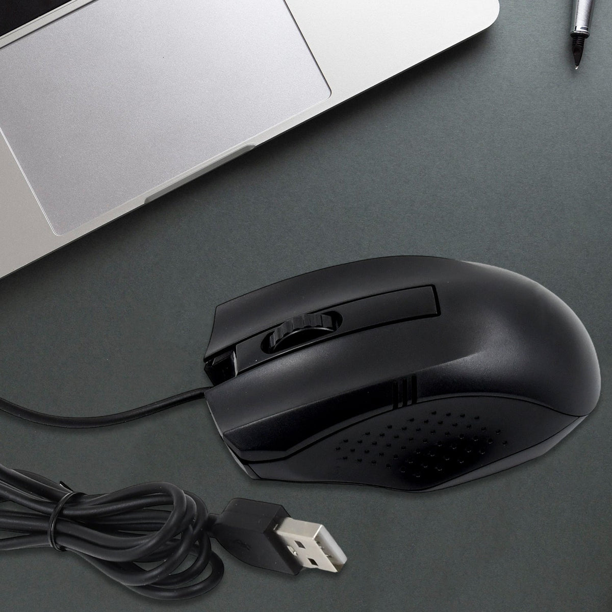 Wired Optical Mouse – Reliable USB for Laptops & pcs