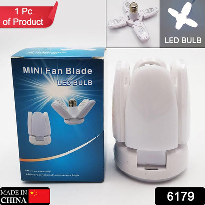 Foldable LED Fan Blade Bulb – Energy Efficient 28V – side view