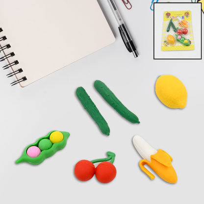 Kids Erasers set – Colorful 3D Designs – alternate view