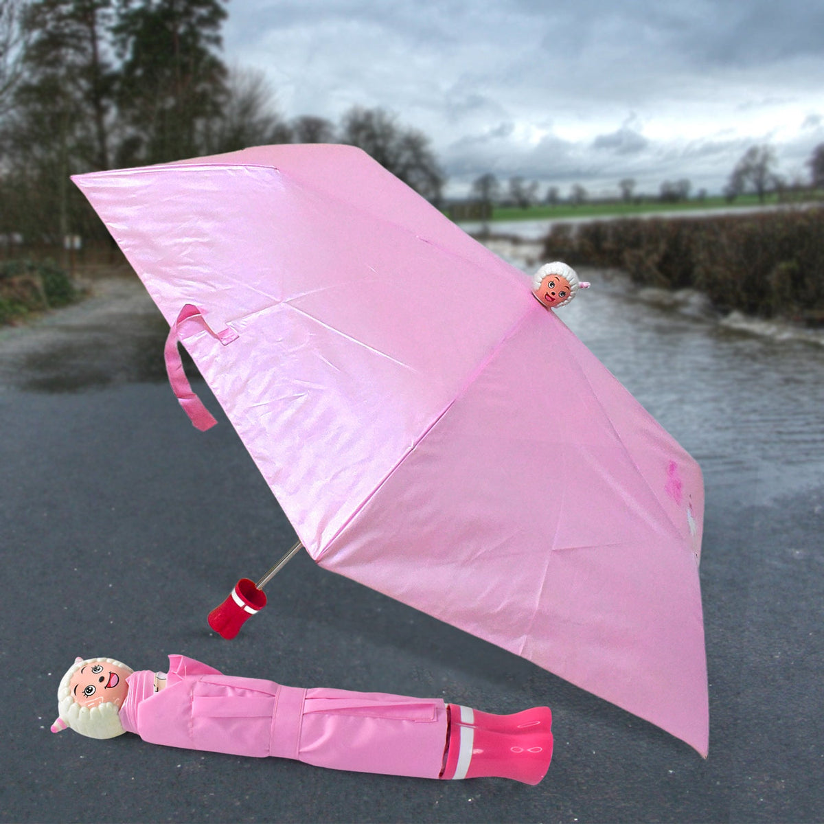 Cartoon Umbrella – UV Protection & Foldable Travel Design