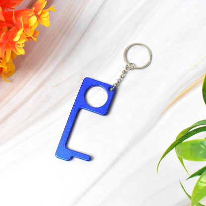 Safe Touch Tool Keychain – Metal Door Opener – detail view