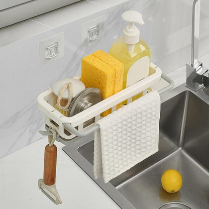 Kitchen Sink Organizer – Retractable Drain Rack – close-up