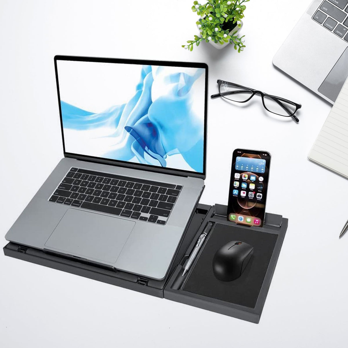 Foldable Laptop Stand – Ergonomic & Portable for Desks