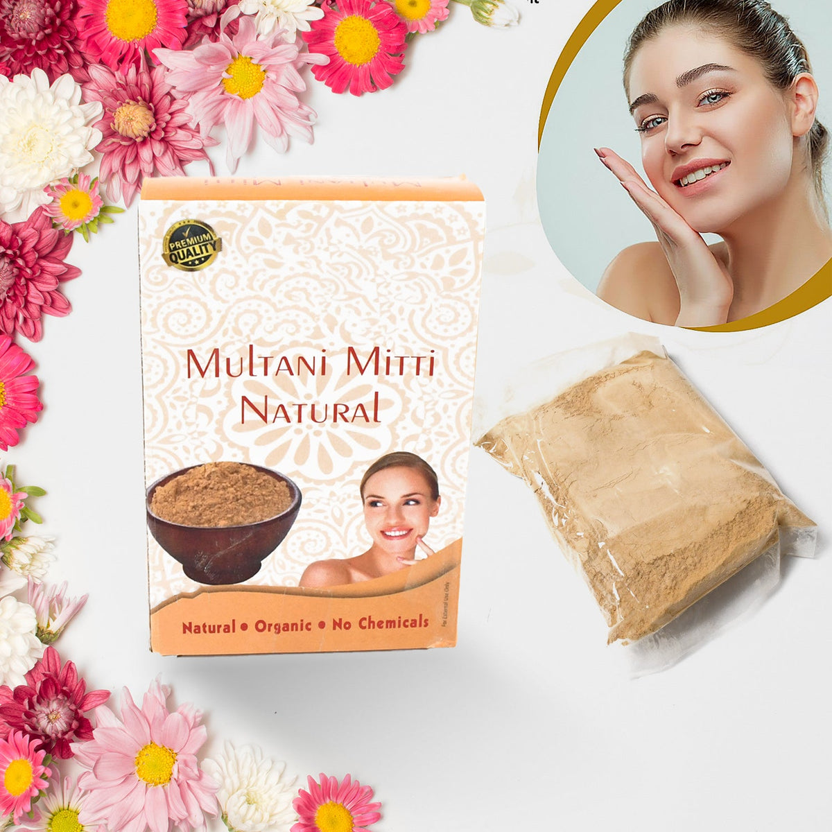 Multani Mitti Face Pack – Tan Removal & Glowing Skin – close-up