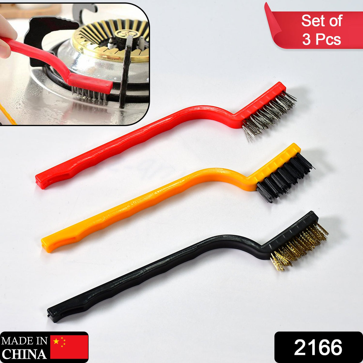 Mini Wire Brush set – Multi-Material Cleaning – close-up
