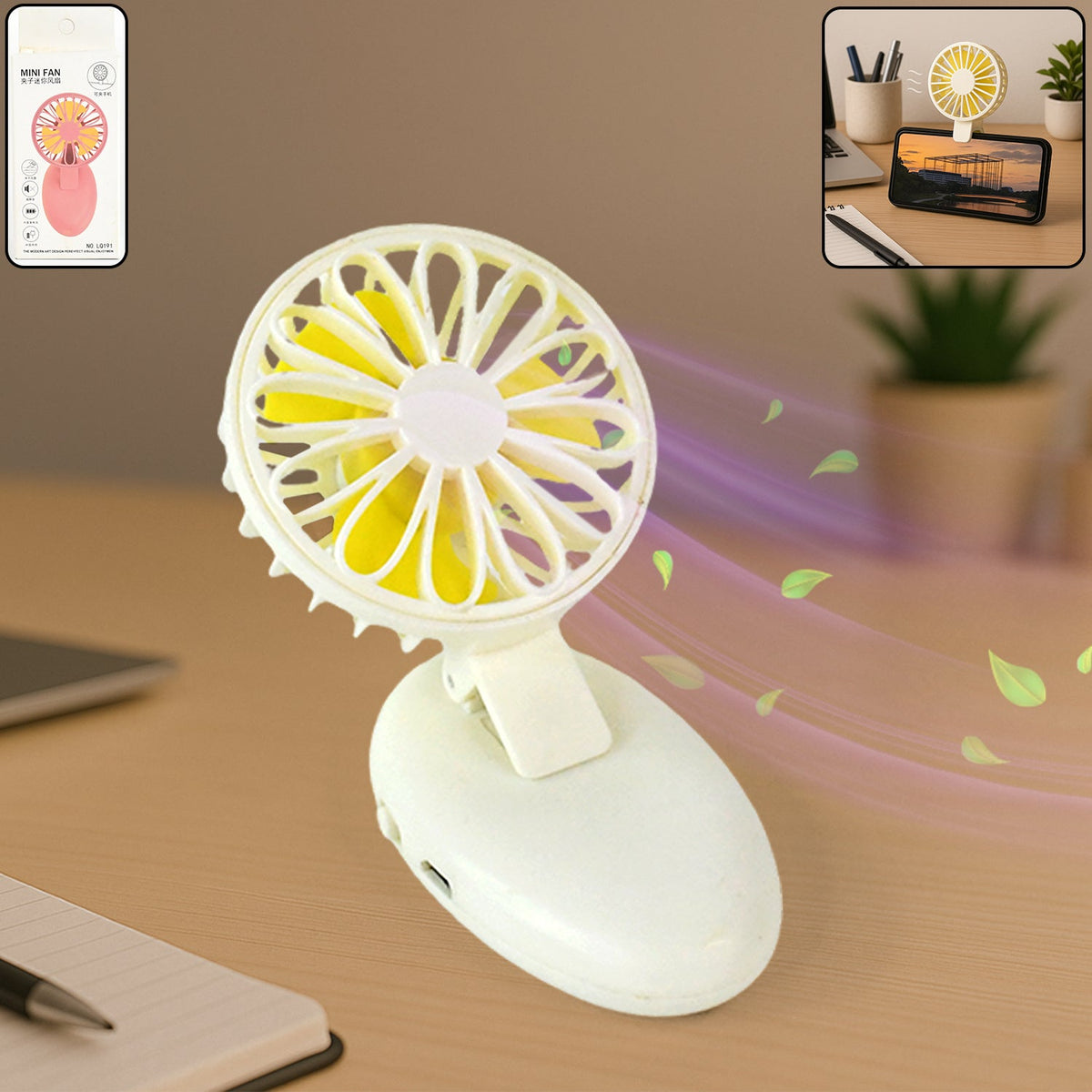 Mini USB Handheld Fan – Portable & Rechargeable Cooling