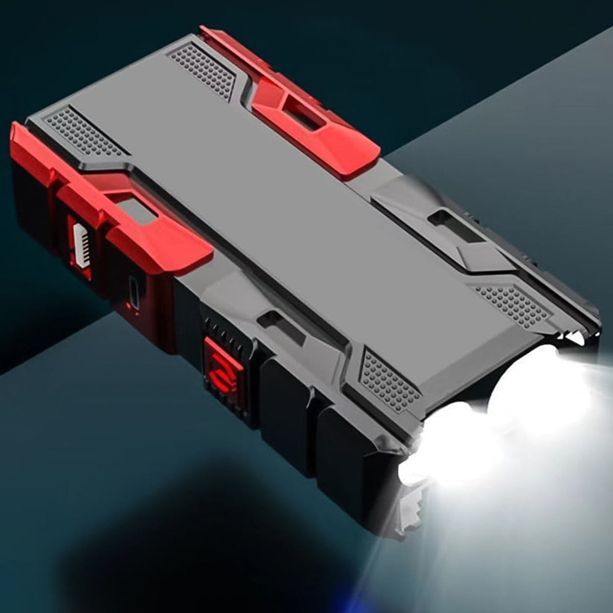 Mini LED Flashlight with Power Bank – USB Rechargeable, 3